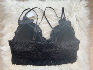 The Lace Bralette- Black