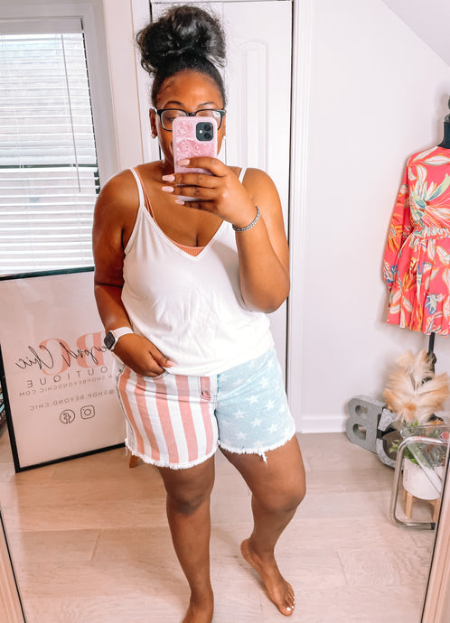 Stars and Stripes Judy Blue Jean Shorts